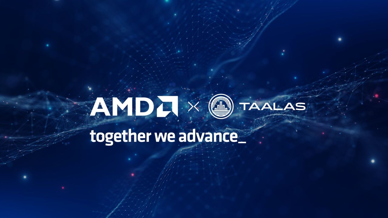 AMD press announcement graphic for the Taalas acquisition