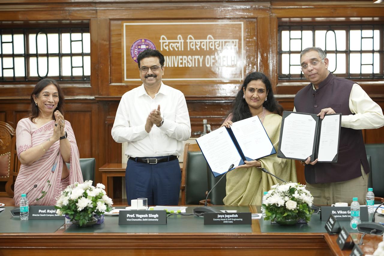 AMD India Delhi Univ MoU